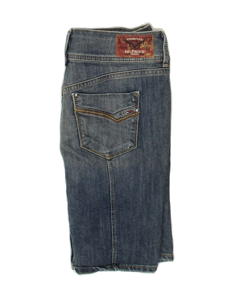 TOMMY HILFIGER Womens Denim Skirt UK 10 Small W27 Blue Cotton | Vintage Tommy Hilfiger | Thrift | Second-Hand Tommy Hilfiger | Used Clothing | Messina Hembry 