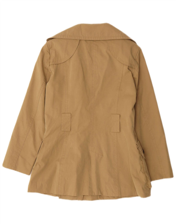 Zara Womens Trench Coat UK 14 Medium Khaki