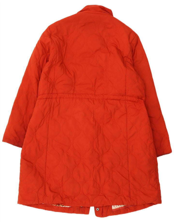 Marks & Spencer Womens Per Una Duffle Windbreaker Coat UK 16 Large Orange