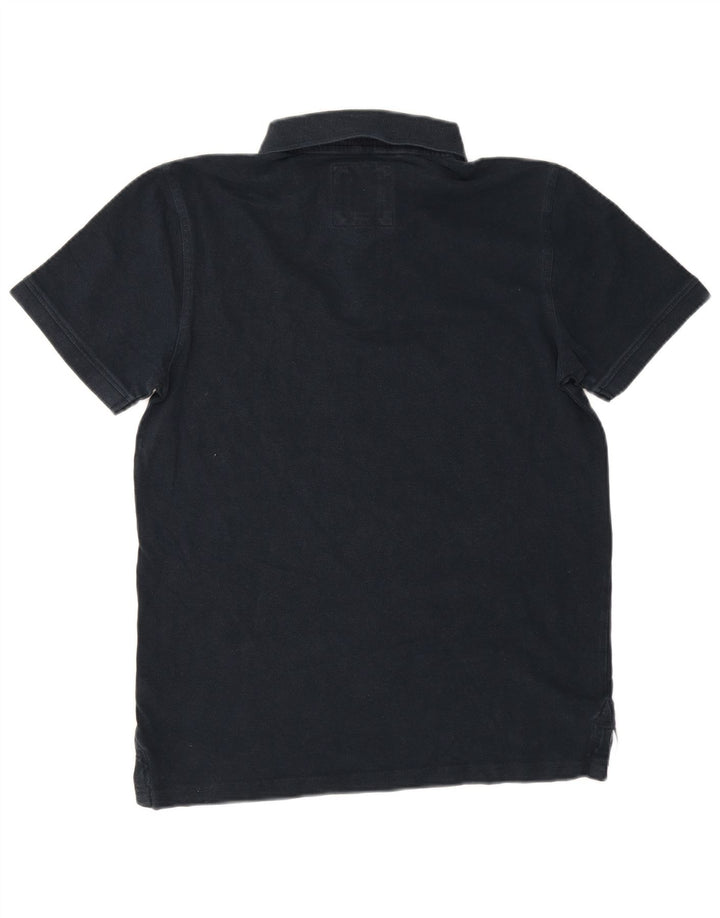Crew Clothing Mens Polo Shirt Medium Navy Blue Cotton