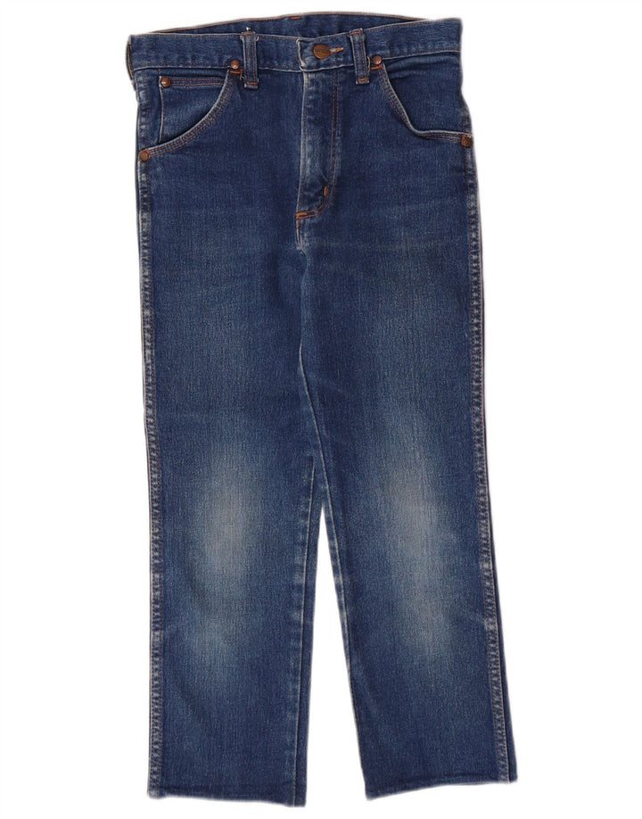 Wrangler Boys Straight Capri Jeans 14-15 Years W25 L21 Blue Cotton