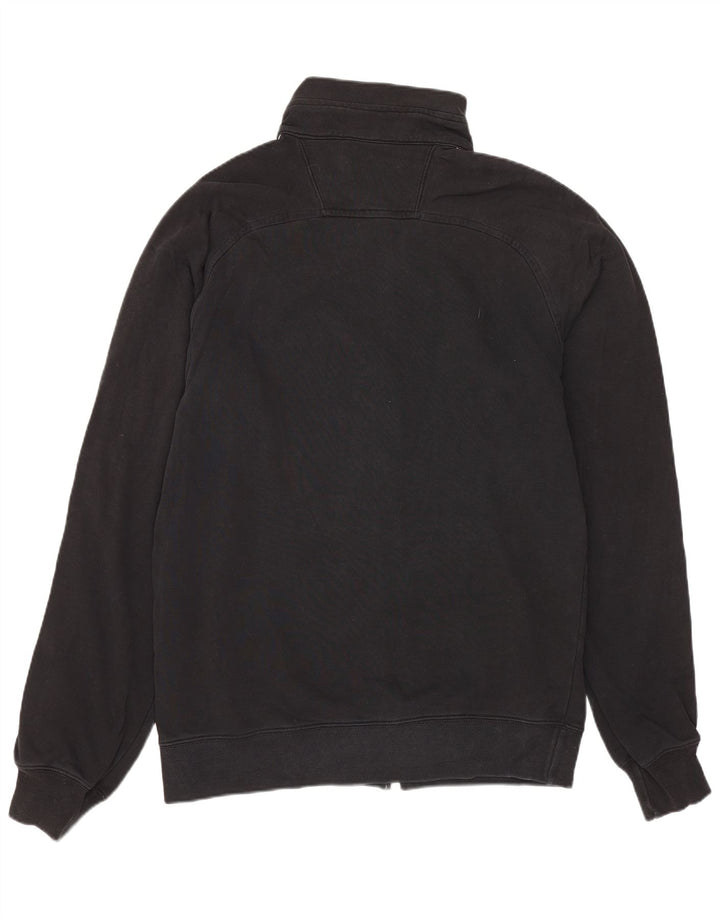 Champion Mens Tracksuit Top Jacket Medium Black Cotton