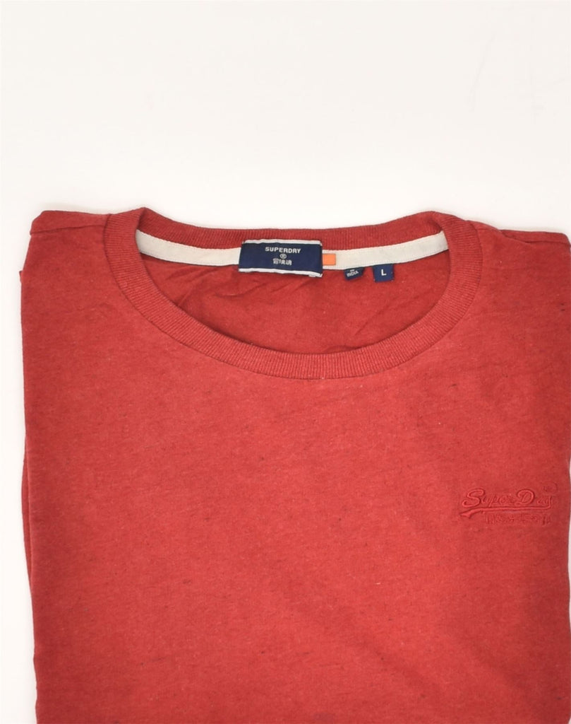 SUPERDRY Mens T-Shirt Top Large Red Cotton | Vintage Superdry | Thrift | Second-Hand Superdry | Used Clothing | Messina Hembry 