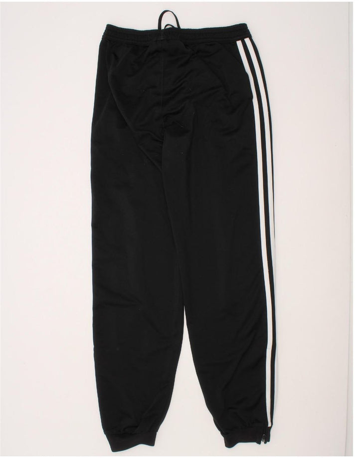 ADIDAS Boys Tracksuit Trousers Joggers 11-12 Years  Black Polyester Vintage Adidas and Second-Hand Adidas from Messina Hembry 