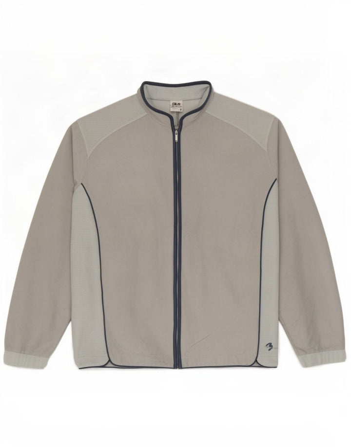 Brugi Mens Tracksuit Top Jacket IT 50 Medium Grey Colourblock Polyester