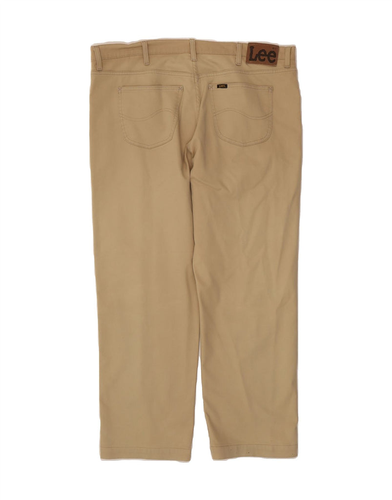 LEE Mens Brooklyn Straight Casual Trousers W40 L29 Brown Cotton Vintage Lee and Second-Hand Lee from Messina Hembry 