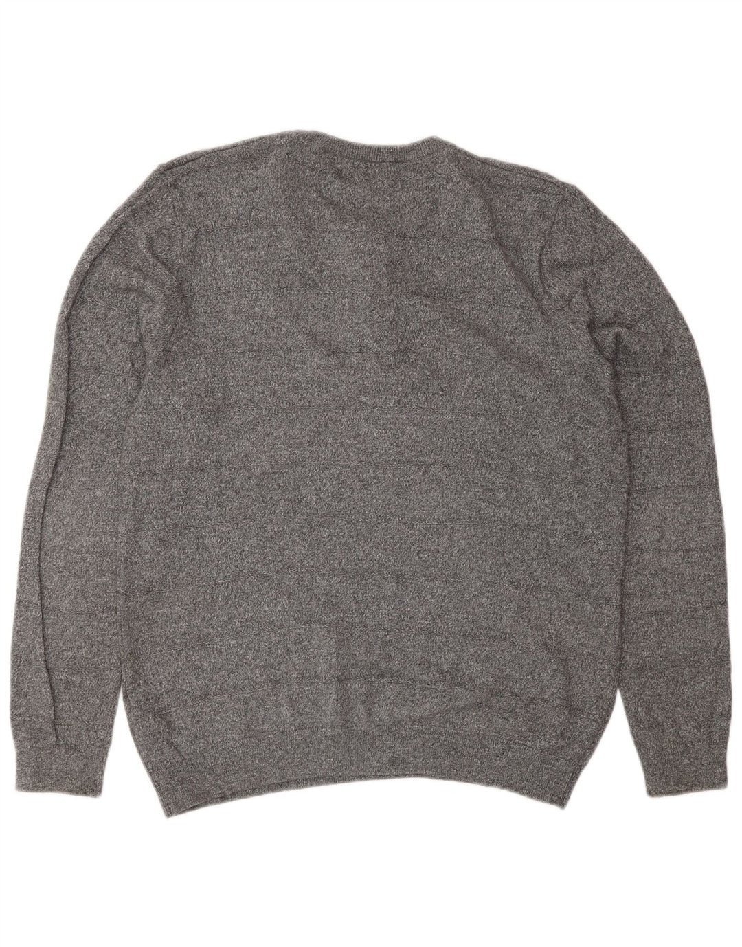 Marks & Spencer Mens Crew Neck Jumper Sweater Medium Grey Cotton