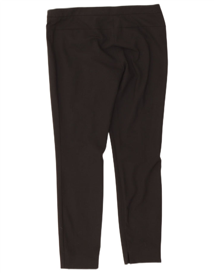Zara Womens Slim Casual Trousers EU 40 Medium W30 L28 Black