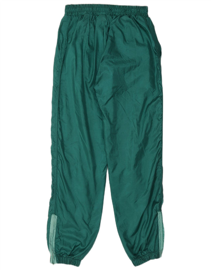 Vintage Mens Tracksuit Trousers Joggers Large  Green Polyamide