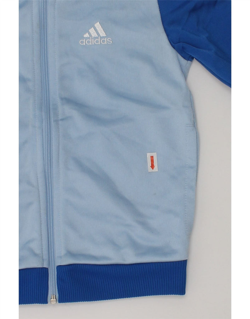 ADIDAS Boys Tracksuit Top Jacket 2-3 Years Blue Colourblock Polyester | Vintage Adidas | Thrift | Second-Hand Adidas | Used Clothing | Messina Hembry 