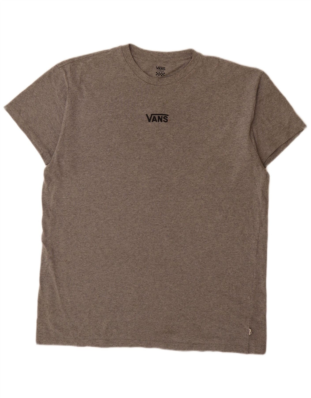 Vans Mens T-Shirt Top Large Grey Flecked