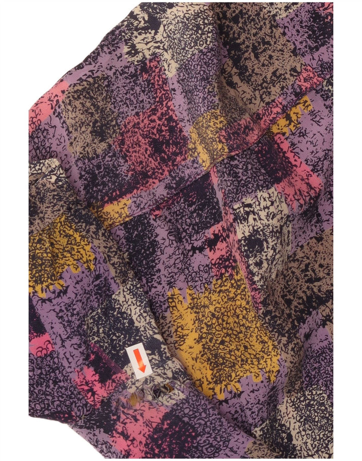 VINTAGE Womens Shift Dress UK 16 Large Multicoloured Check