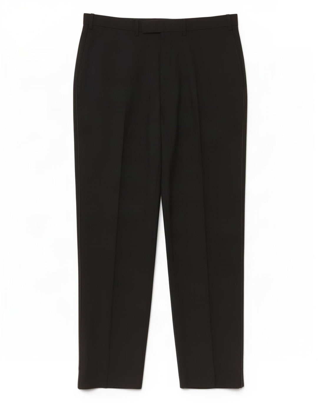 Marks & Spencer Mens Pegged Suit Trousers W38 L31 Black Wool