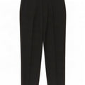 Marks & Spencer Mens Pegged Suit Trousers W38 L31 Black Wool