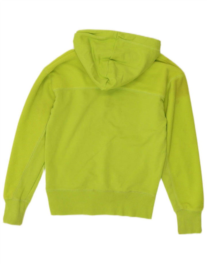 Superdry Womens Oversized Hoodie Jumper UK 6 XS Green Polyester