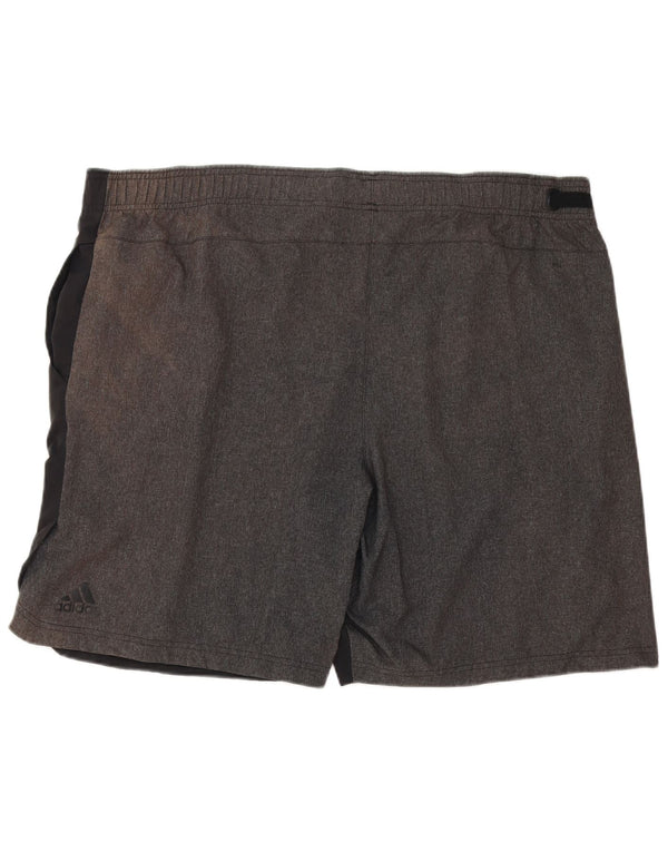 Adidas Mens Climalite Sport Shorts 2XL Black Colourblock Polyester
