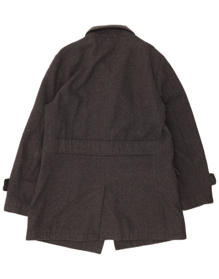 French Connection Mens Pea Coat UK 38 Medium Grey