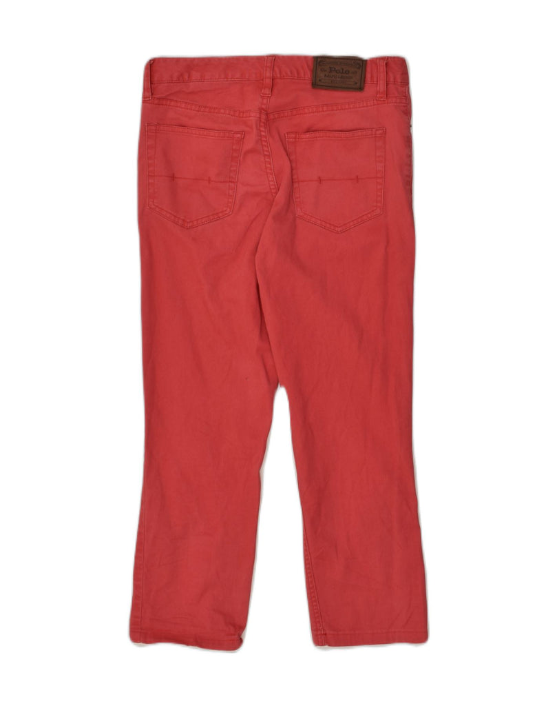 POLO RALPH LAUREN Boys Straight Casual Trousers 13-14 Years W22 L22 Red | Vintage Polo Ralph Lauren | Thrift | Second-Hand Polo Ralph Lauren | Used Clothing | Messina Hembry 