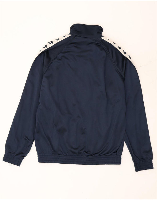 Lotto Mens Graphic Tracksuit Top Jacket Large Navy Blue Colourblock