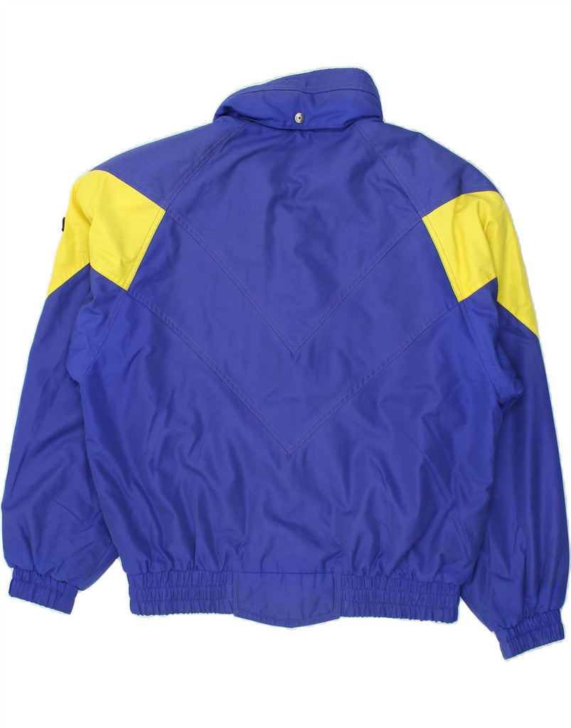 DESCENTE Womens Windbreaker Jacket EU 44 XL Blue Colourblock Polyester | Vintage Descente | Thrift | Second-Hand Descente | Used Clothing | Messina Hembry 