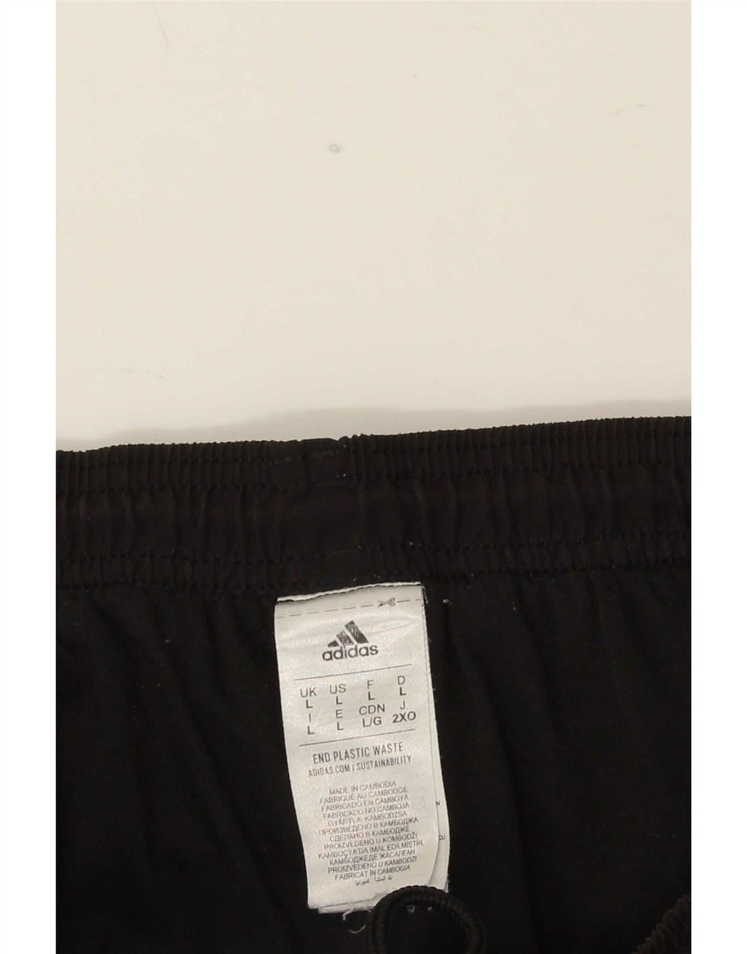 Adidas Mens Tracksuit Trousers Large Black Polyester