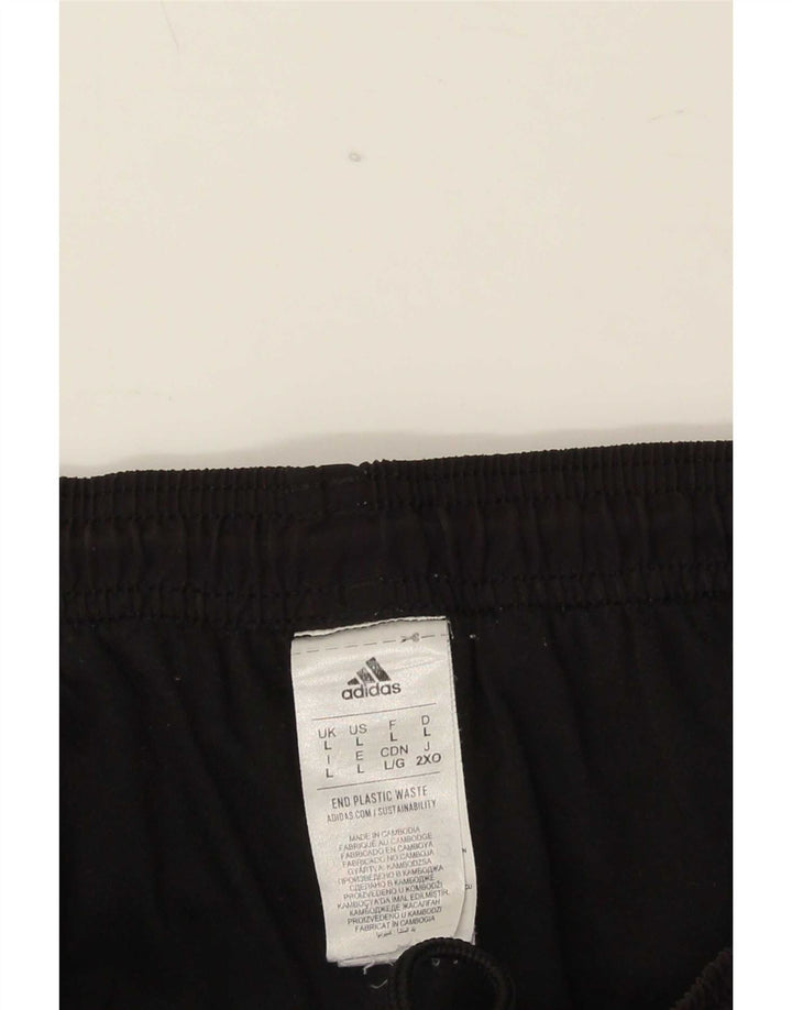 Adidas Mens Tracksuit Trousers Large Black Polyester