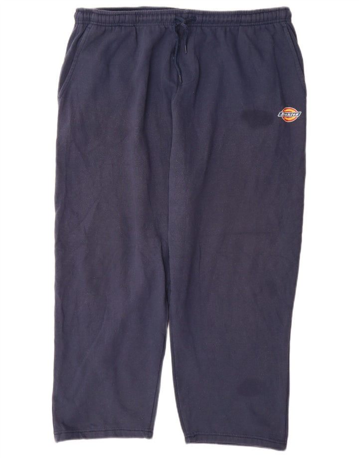 Dickies Mens Crop Tracksuit Trousers 2XL  Navy Blue Cotton