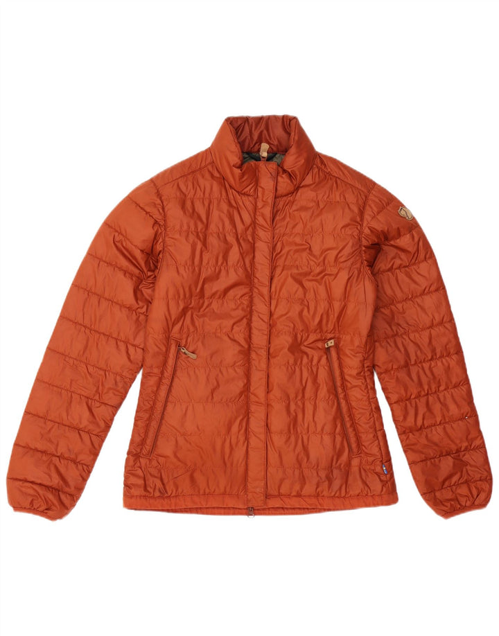Fjall Raven Womens Padded Jacket UK 6 XS Orange Polyester