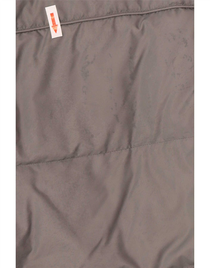 Champion Mens Oversized Padded Jacket UK 10 Small Grey Colourblock
