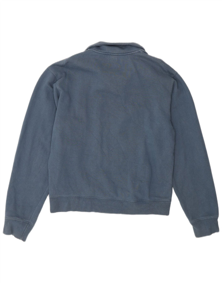 Gap Mens Zip Neck Sweatshirt Jumper Small Blue
