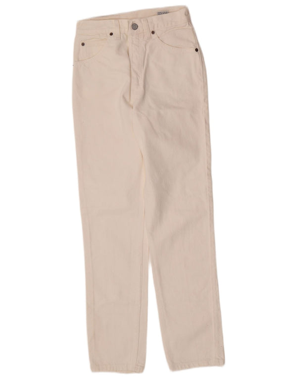 Calvin Klein Womens High Waist Tapered Jeans US 9 Medium W25 L29 White