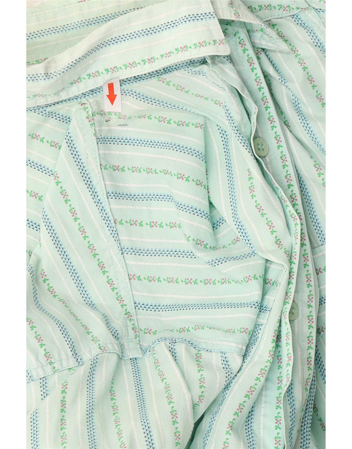 POP 84 Mens Shirt Small Green Striped