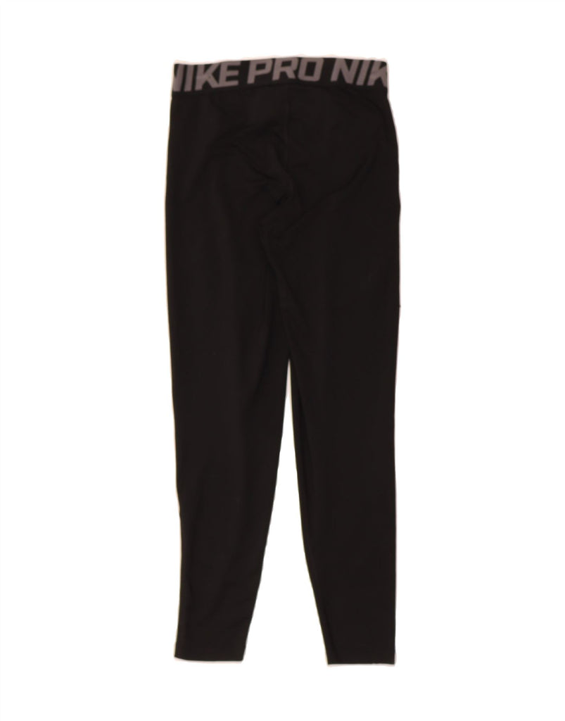 NIKE Womens Dri Fit Graphic Leggings UK 8 Small  Black Vintage Nike and Second-Hand Nike from Messina Hembry 