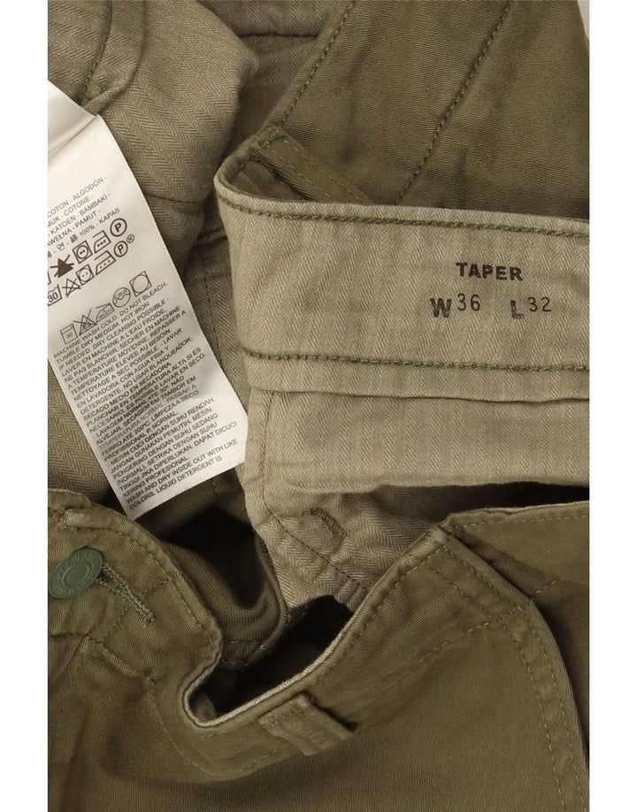 Levi's Mens Tapered Cargo Trousers W36 L32 Khaki Cotton