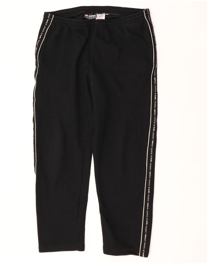 Lotto Mens Graphic Tracksuit Trousers UK 40/42 Large  Black Polyester