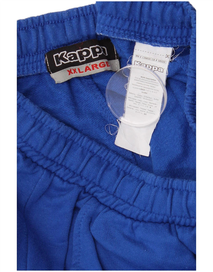 KAPPA Mens Tracksuit Trousers Joggers 2XL  Blue Cotton
