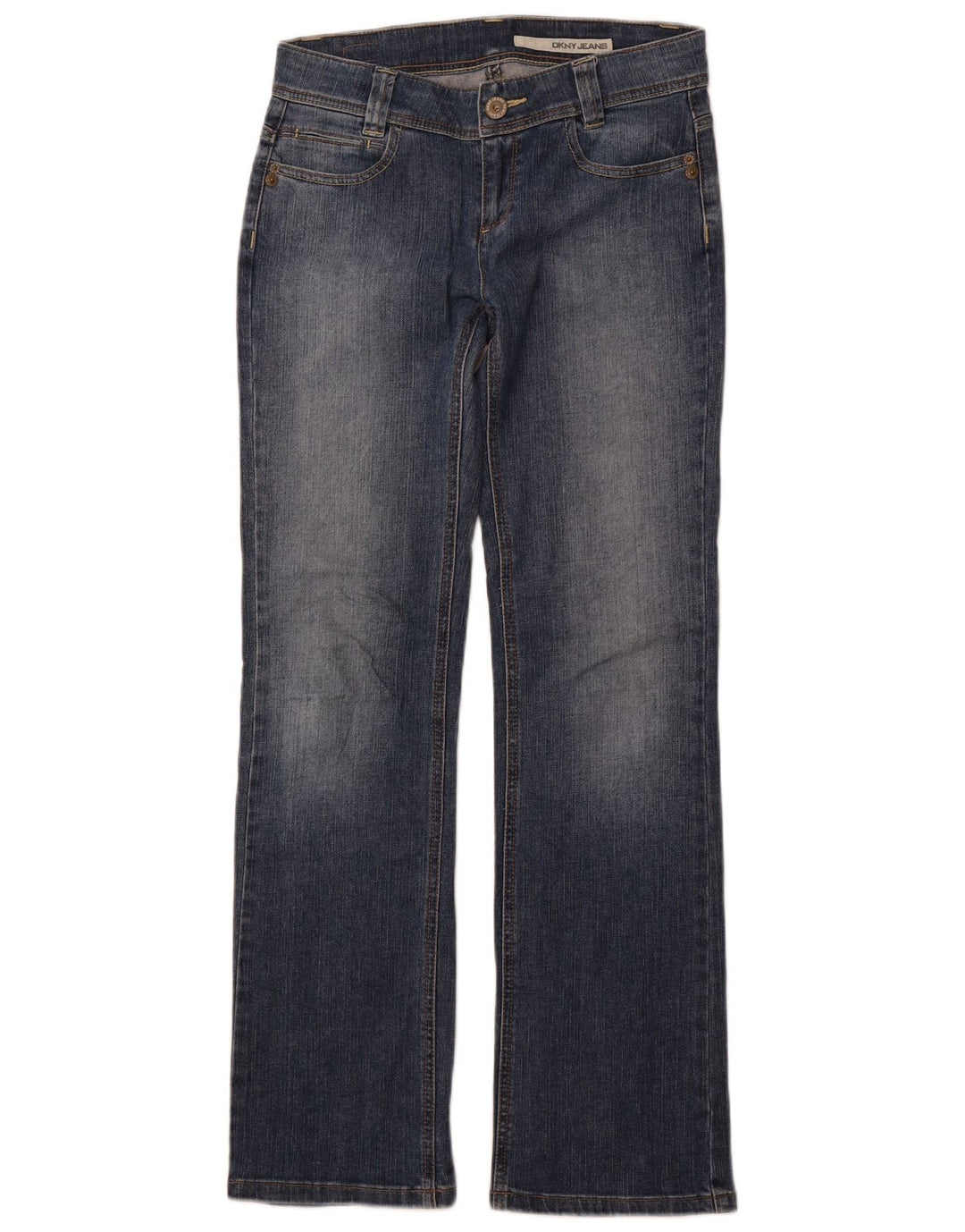 DKNY Womens Straight Jeans US 4 Small W28 L31 Blue Cotton