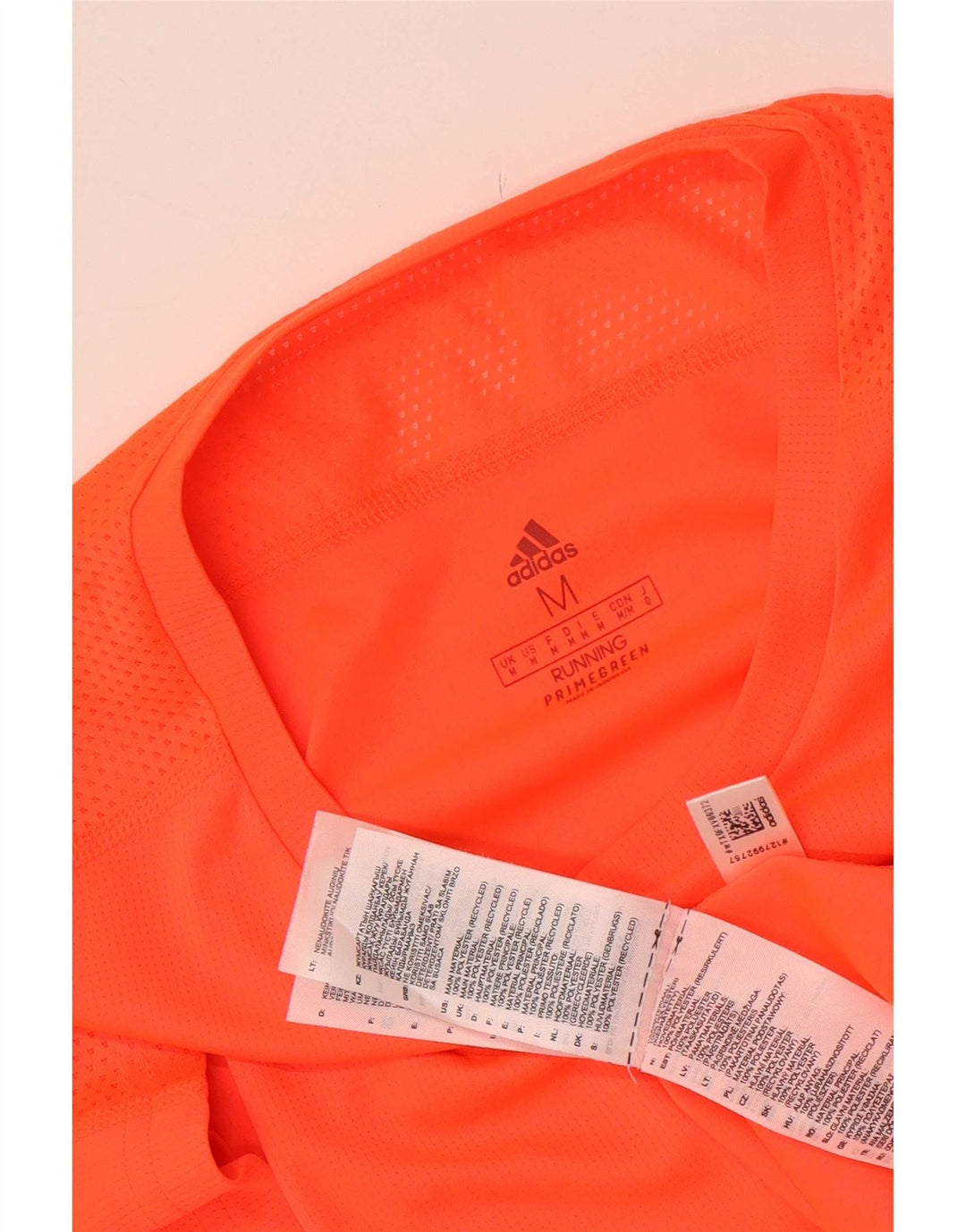 Adidas Mens Aeroready T-Shirt Top Medium Orange Polyester