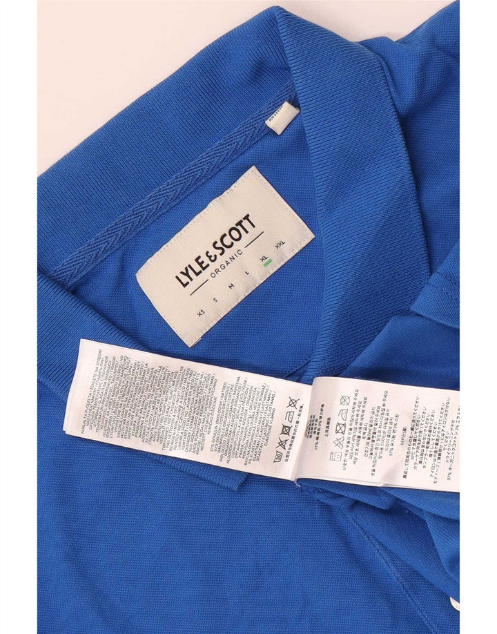 Lyle & Scott Mens Polo Shirt XL Blue Cotton