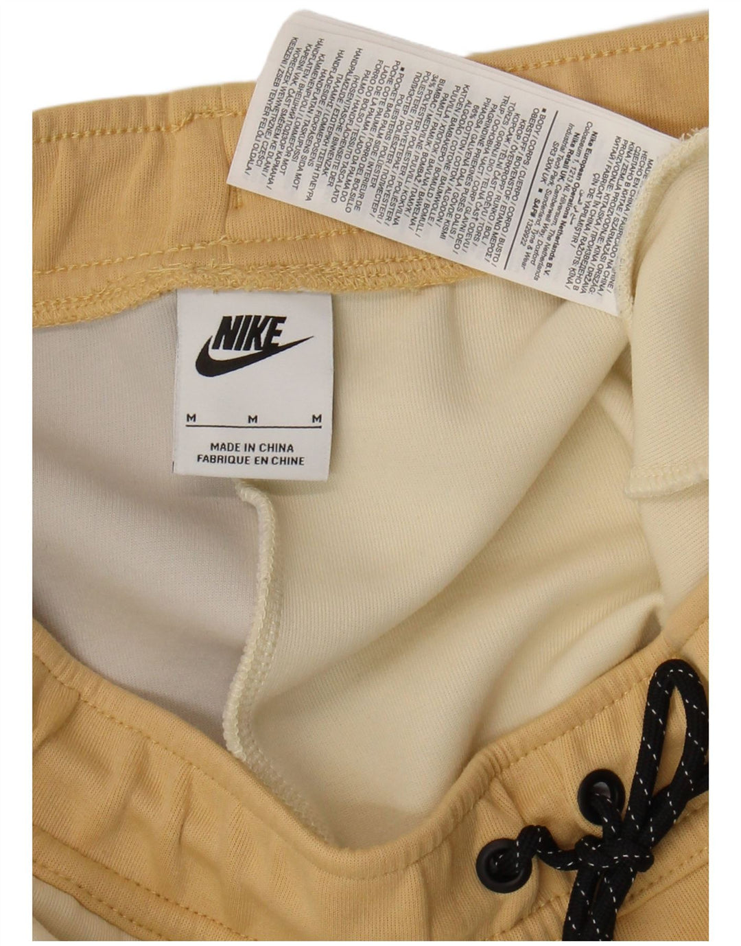 Nike Mens Graphic Capri Tracksuit Trousers Joggers Medium Beige Colourblock