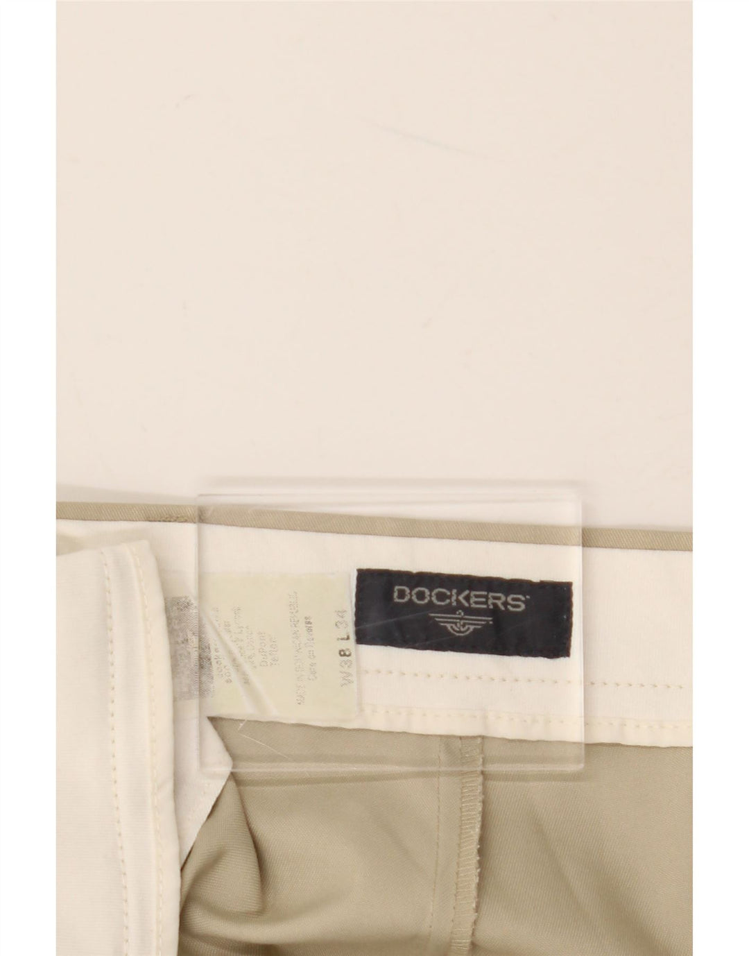 Dockers Mens Pegged Chino Trousers W38 L34  Beige