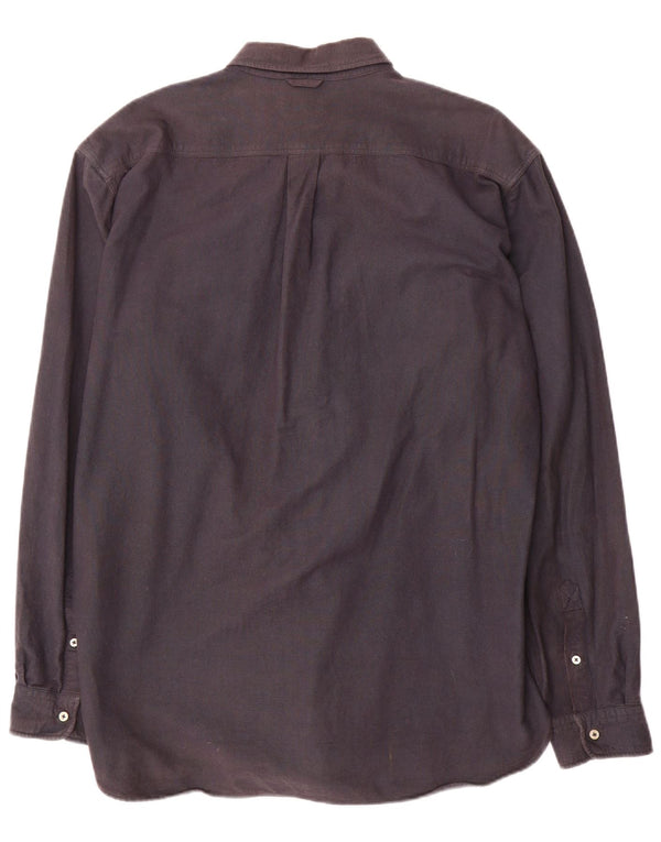 Barbour Mens Regular Fit Shirt XL Navy Blue Cotton