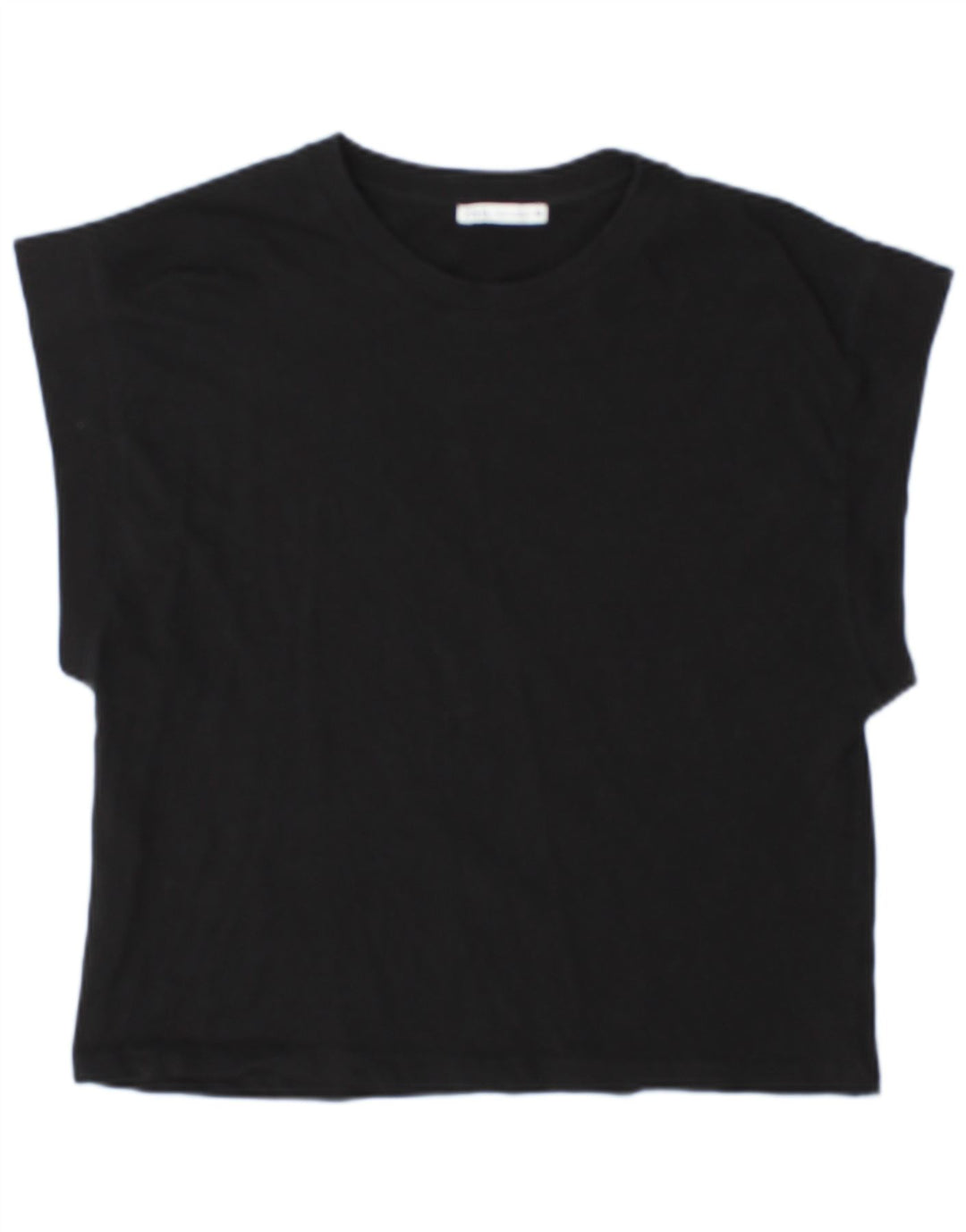 Zara Womens T-Shirt Top UK 14 Medium Black