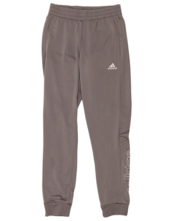 Adidas Mens Graphic Tracksuit Trousers Joggers Small Grey Polyester