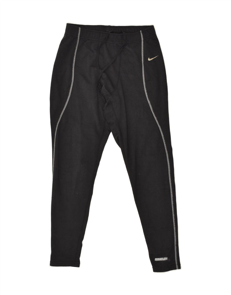 NIKE Boys Tracksuit Trousers 8-9 Years Large Black Polyester | Vintage Nike | Thrift | Second-Hand Nike | Used Clothing | Messina Hembry 