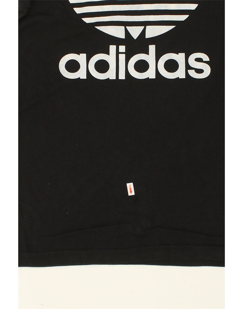 ADIDAS Mens Graphic T-Shirt Top XS Black | Vintage Adidas | Thrift | Second-Hand Adidas | Used Clothing | Messina Hembry 