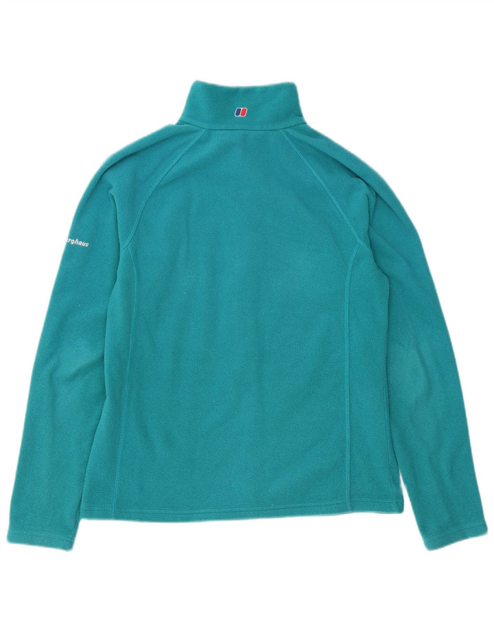 Berghaus Womens Fleece Jacket UK 12 Medium Turquoise Polyester