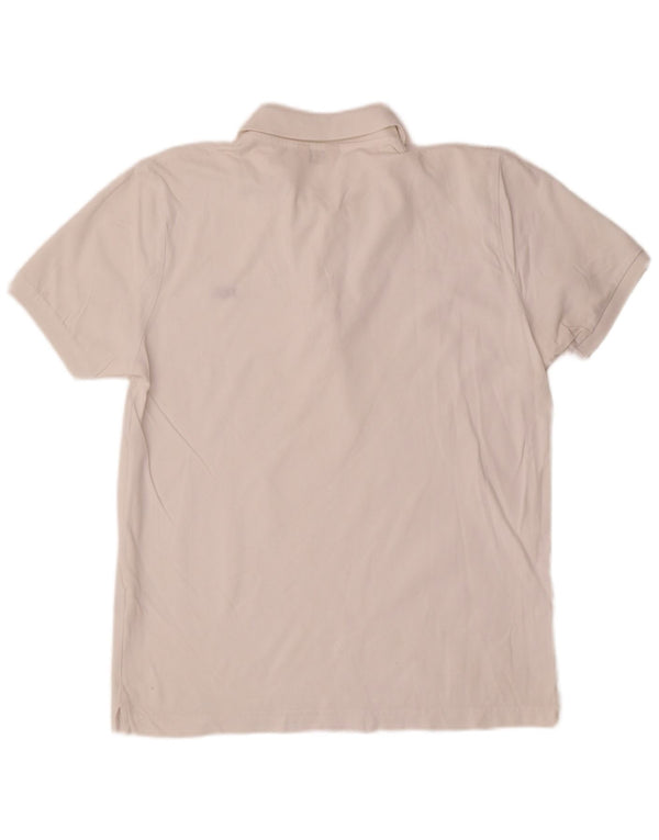 Rifle Mens Polo Shirt Medium White Cotton