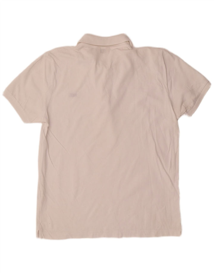 Rifle Mens Polo Shirt Medium White Cotton