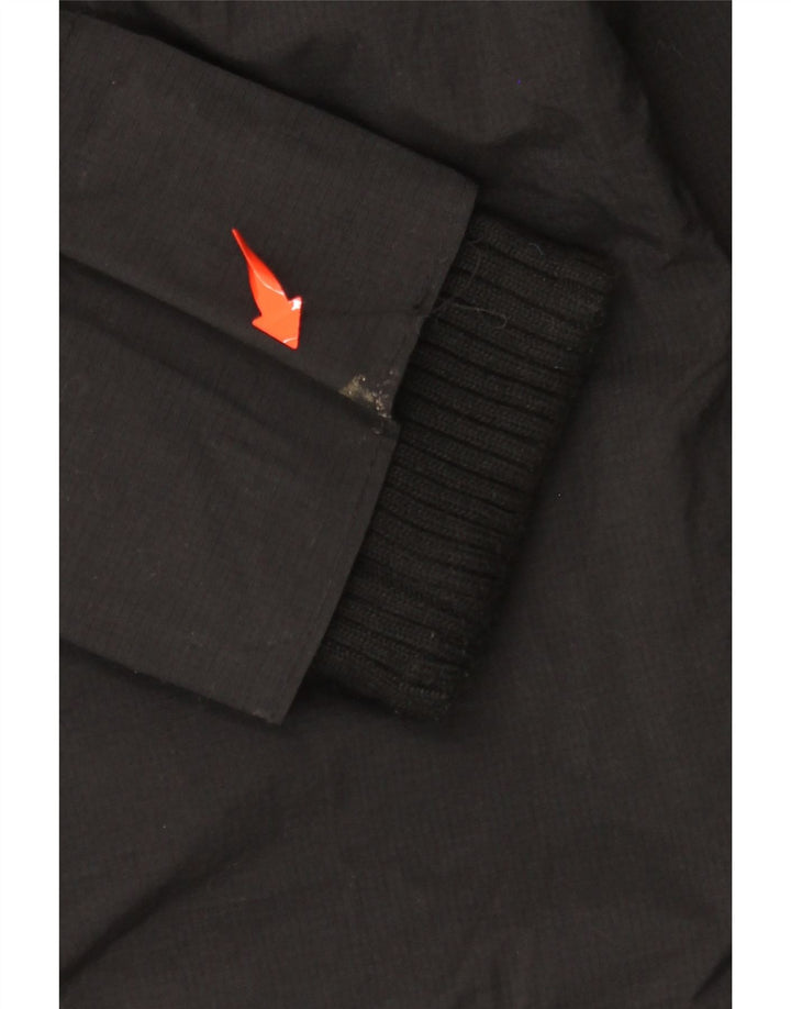 SUPERDRY Mens Windcheater Hooded Windbreaker Jacket UK 36 Small Black